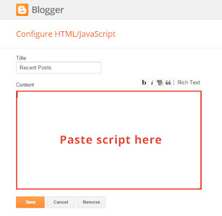 paste script recent post thumbnail blogger paste script recent post thumbnail blogger