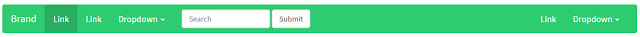 Emerald Bootstrap Navigation Menu