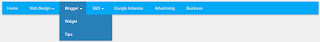 drop down menu blogger