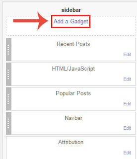 add gadget for recent post add gadget for recent post